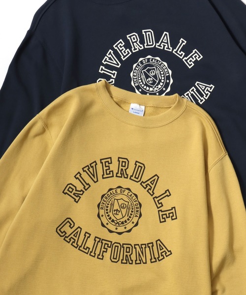 Champion(チャンピオン)の「Champion/チャンピオン コットンUSA 裏毛 カレッジロゴ スウェット トレーナー/レディース メンズ(スウェット・メンズ・ダークグリーン/グレー/ネイビー/スミクロ/オートミール/ブルー系その他/オフホワイト/ホワイト系その他/ライトイエロー/ブラック系その他・M/L/XL)」の10枚目の写真