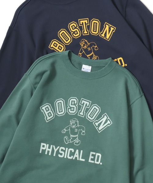 Champion(チャンピオン)の「Champion/チャンピオン コットンUSA 裏毛 カレッジロゴ スウェット トレーナー/レディース メンズ(スウェット・メンズ・ダークグリーン/グレー/ネイビー/スミクロ/オートミール/ブルー系その他/オフホワイト/ホワイト系その他/ライトイエロー/ブラック系その他・M/L/XL)」の7枚目の写真