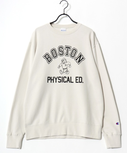 Champion(チャンピオン)の「Champion/チャンピオン コットンUSA 裏毛 カレッジロゴ スウェット トレーナー/レディース メンズ(スウェット・メンズ・ダークグリーン/グレー/ネイビー/スミクロ/オートミール/ブルー系その他/オフホワイト/ホワイト系その他/ライトイエロー/ブラック系その他・M/L/XL)」の21枚目の写真
