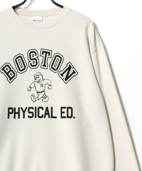 Champion(チャンピオン)の「Champion/チャンピオン コットンUSA 裏毛 カレッジロゴ スウェット トレーナー/レディース メンズ(スウェット・メンズ・ダークグリーン/グレー/ネイビー/スミクロ/オートミール/ブルー系その他/オフホワイト/ホワイト系その他/ライトイエロー/ブラック系その他・M/L/XL)」の11枚目の写真