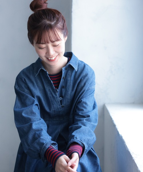 soulberry（ソウルベリー）の「店長がつくった、くびったけ！インナーニット（ニット/セーター・レディース・ブルー系その他/ネイビー系/ブラック×グレー・5L/4L/3L/LL/L/M）」の14枚目の写真