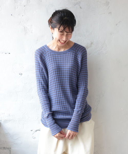 soulberry（ソウルベリー）の「店長がつくった、くびったけ！インナーニット（ニット/セーター・レディース・ブルー系その他/ネイビー系/ブラック×グレー・5L/4L/3L/LL/L/M）」の5枚目の写真