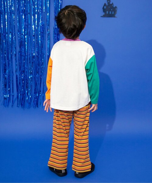 BREEZE（ブリーズ）の「【ジュニア対応】カラフルリブパンツ（その他パンツ・キッズ・オレンジ/グリーン/ブラック/パープル・90/140/130/80/120/110/100）」の16枚目の写真