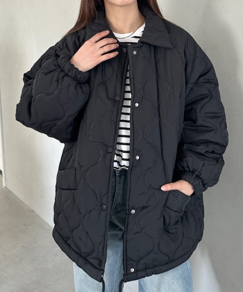 セール】オーバーシルエットモンスターキルティングコート 裏ボア