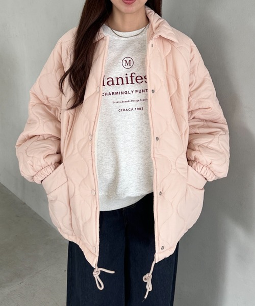 セール】オーバーシルエットモンスターキルティングコート 裏ボア