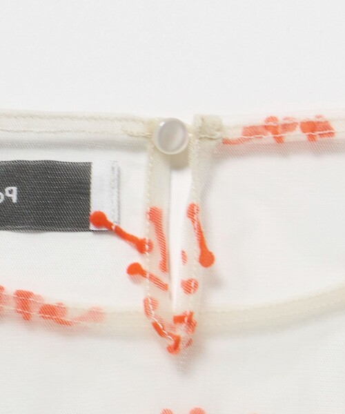 PoI（ポイ）の「＜PoI＞ tulle seiza カットソー（Tシャツ/カットソー・レディース・ブラック/オレンジ・FREE）」の6枚目の写真