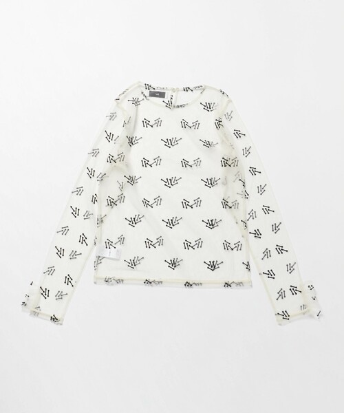 PoI（ポイ）の「＜PoI＞ tulle seiza カットソー（Tシャツ/カットソー・レディース・ブラック/オレンジ・FREE）」の8枚目の写真