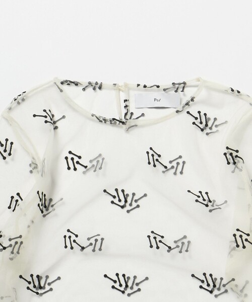 PoI（ポイ）の「＜PoI＞ tulle seiza カットソー（Tシャツ/カットソー・レディース・ブラック/オレンジ・FREE）」の9枚目の写真