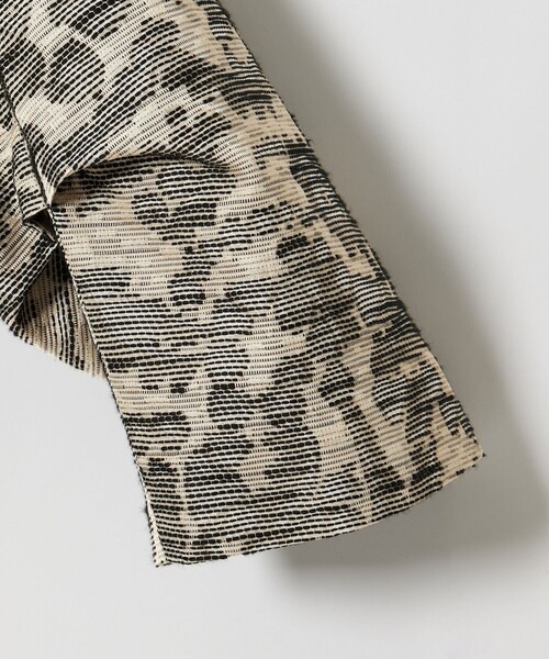 conte＞ジャガード ノーカラージャケット（ノーカラージャケット