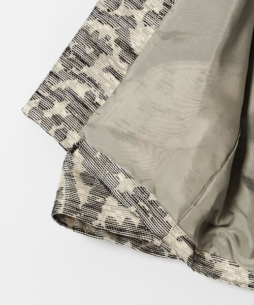 conte＞ジャガード ノーカラージャケット（ノーカラージャケット