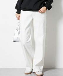 slattgir | 高身長　すごのびストレッチデニムワイドパンツ　丈長め・トールサイズ(デニムパンツ)