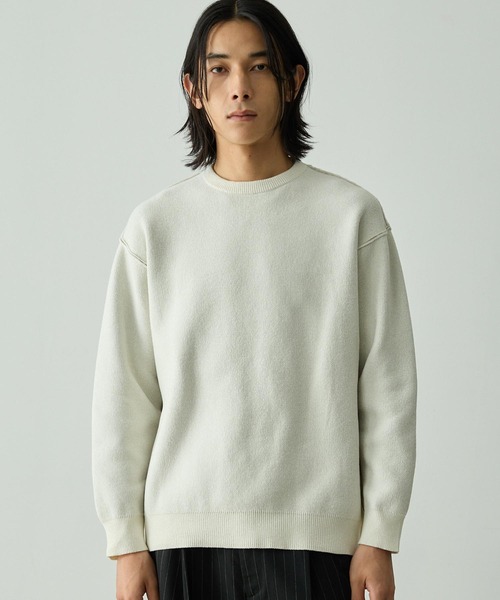   205w39nyc セーター 購入金額約33万円 セール】2WAYリバーシブル モールヤーン オーバーサイズ クルーネック