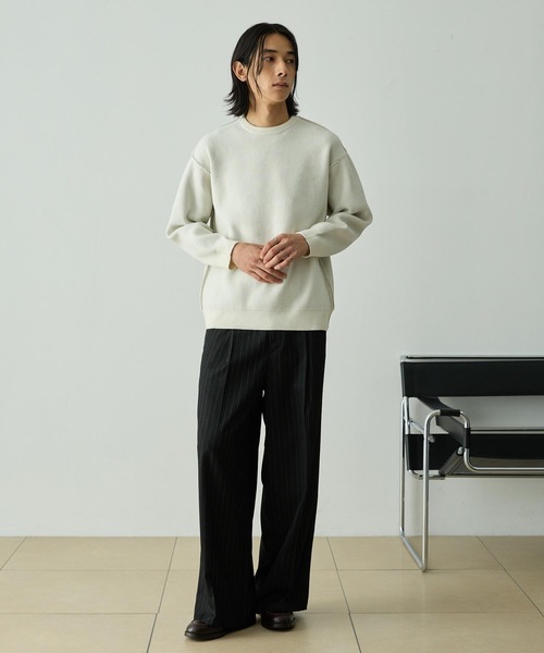 セール】2WAYリバーシブル モールヤーン オーバーサイズ クルーネック