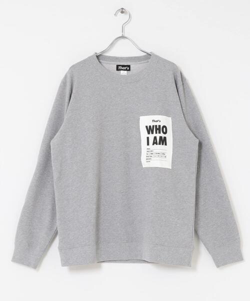 THE GOODLAND MARKET（ザグッドランドマーケット）の「That’s　The Sweatshirt WHO I AM（スウェット・メンズ・グレー・X-LARGE/LARGE/MEDIUM）」の2枚目の写真