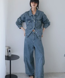 Doula Doula（ドゥーラドゥーラ）の「セットアップ デニムジャケット＆パンツ 2点セット（セットアップ）」