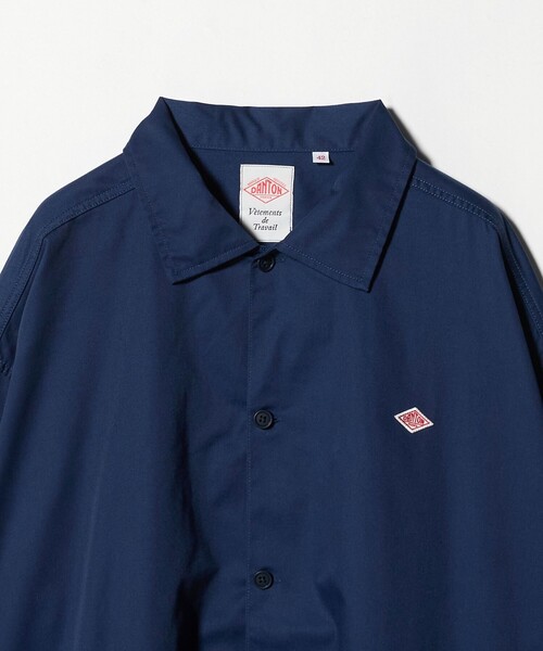 新品タグ付き　DANTON　丸襟シングルジャケット　シャツ　長袖　カバーオール DANTON（ダントン）の「【DANTON】丸襟シングルジャケット DUK