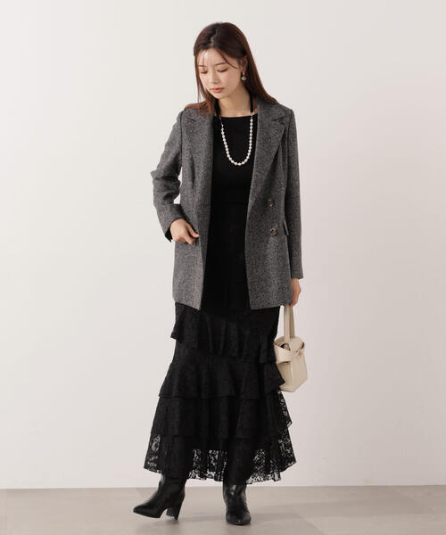 PROPORTION BODY DRESSING(プロポーションボディドレッシング)の「ランダムティアードレーススカート / 1215220011(スカート・レディース・ブラック/ホワイト系その他・MEDIUM/P/S)」の11枚目の写真