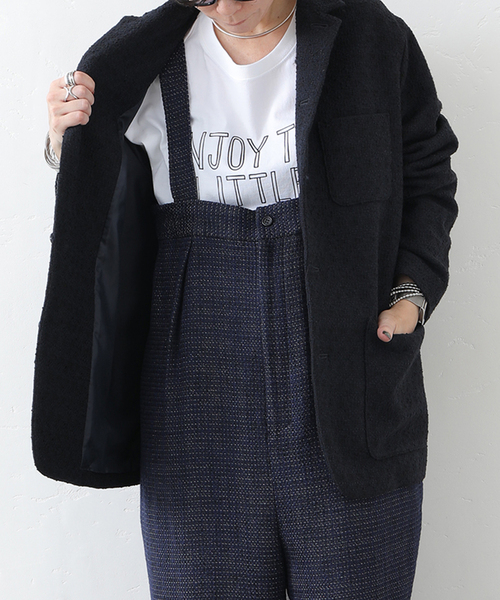 JOURNAL STANDARD LUXE(ジャーナルスタンダード ラックス)の「ツィード サスペンダーパンツ(サロペット/オーバーオール・レディース・ネイビー/ブラウン・FREE)」の21枚目の写真
