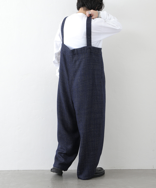 JOURNAL STANDARD LUXE(ジャーナルスタンダード ラックス)の「ツィード サスペンダーパンツ(サロペット/オーバーオール・レディース・ネイビー/ブラウン・FREE)」の19枚目の写真