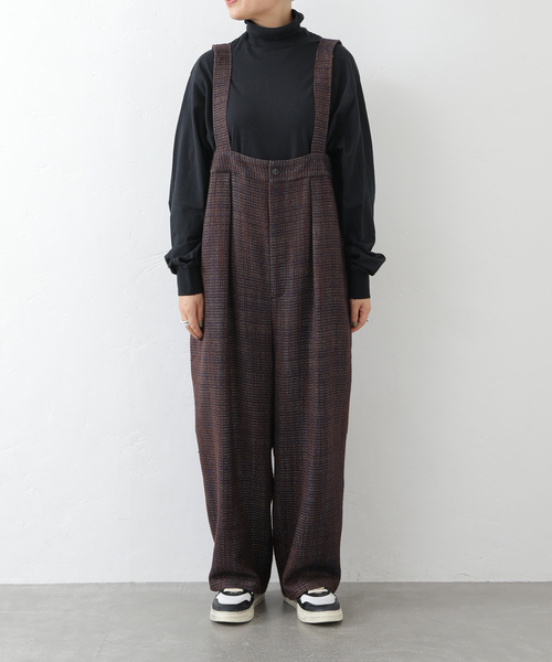 JOURNAL STANDARD LUXE(ジャーナルスタンダード ラックス)の「ツィード サスペンダーパンツ(サロペット/オーバーオール・レディース・ネイビー/ブラウン・FREE)」の18枚目の写真