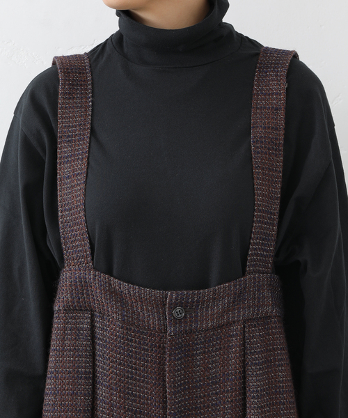 JOURNAL STANDARD LUXE(ジャーナルスタンダード ラックス)の「ツィード サスペンダーパンツ(サロペット/オーバーオール・レディース・ネイビー/ブラウン・FREE)」の15枚目の写真