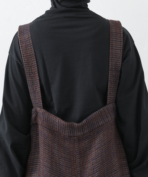 JOURNAL STANDARD LUXE(ジャーナルスタンダード ラックス)の「ツィード サスペンダーパンツ(サロペット/オーバーオール・レディース・ネイビー/ブラウン・FREE)」の14枚目の写真