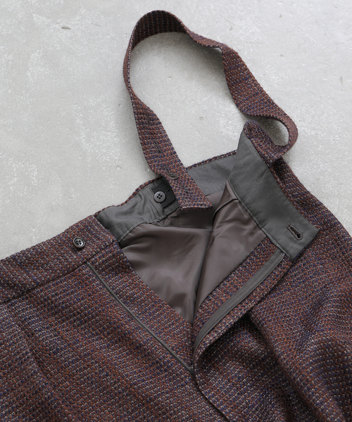 JOURNAL STANDARD LUXE(ジャーナルスタンダード ラックス)の「ツィード サスペンダーパンツ(サロペット/オーバーオール・レディース・ネイビー/ブラウン・FREE)」の7枚目の写真