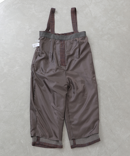 JOURNAL STANDARD LUXE(ジャーナルスタンダード ラックス)の「ツィード サスペンダーパンツ(サロペット/オーバーオール・レディース・ネイビー/ブラウン・FREE)」の6枚目の写真