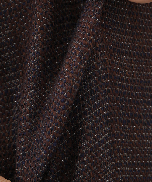 JOURNAL STANDARD LUXE(ジャーナルスタンダード ラックス)の「ツィード サスペンダーパンツ(サロペット/オーバーオール・レディース・ネイビー/ブラウン・FREE)」の5枚目の写真