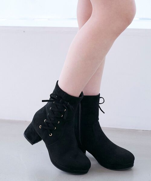 MAJESTIC LEGON（マジェスティックレゴン）の「サイドレースアップストレッチブーツ（ブーツ・レディース・ブラック系その他/アイボリー・MEDIUM/SMALL/X-LARGE/LARGE）」の12枚目の写真