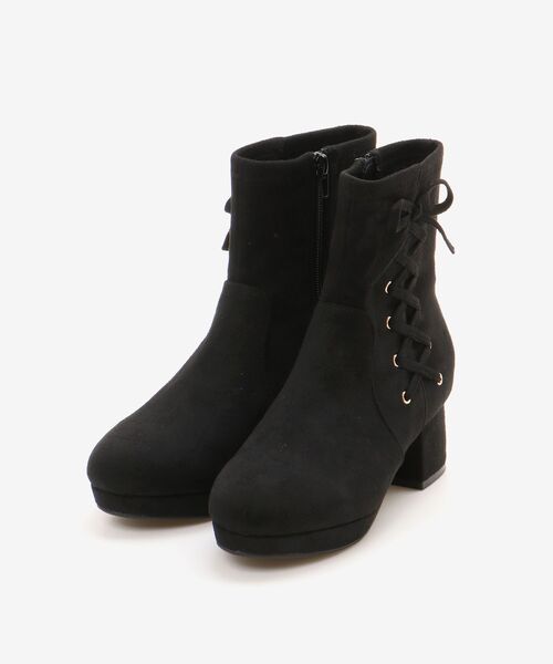 MAJESTIC LEGON（マジェスティックレゴン）の「サイドレースアップストレッチブーツ（ブーツ・レディース・ブラック系その他/アイボリー・MEDIUM/SMALL/X-LARGE/LARGE）」の15枚目の写真