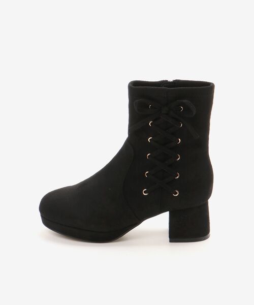 MAJESTIC LEGON（マジェスティックレゴン）の「サイドレースアップストレッチブーツ（ブーツ・レディース・ブラック系その他/アイボリー・MEDIUM/SMALL/X-LARGE/LARGE）」の16枚目の写真