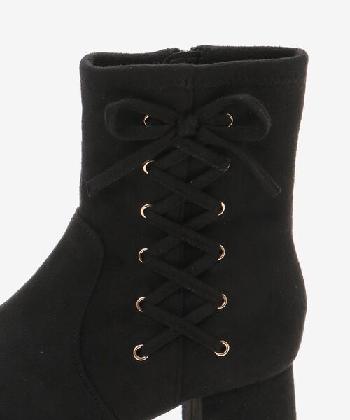 MAJESTIC LEGON（マジェスティックレゴン）の「サイドレースアップストレッチブーツ（ブーツ・レディース・ブラック系その他/アイボリー・MEDIUM/SMALL/X-LARGE/LARGE）」の20枚目の写真