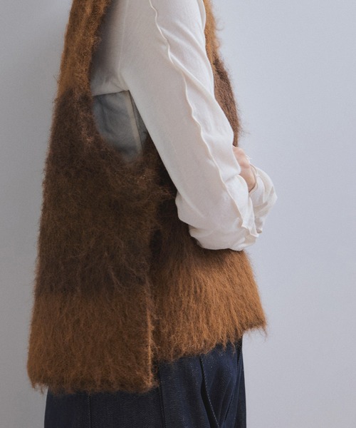 ADAM ET ROPE'（アダムエロペ）の「【WEB限定】ブラッシュドボーダーベスト（ベスト・レディース・ブルー系その他/ブラウン系その他・FREE）」の12枚目の写真