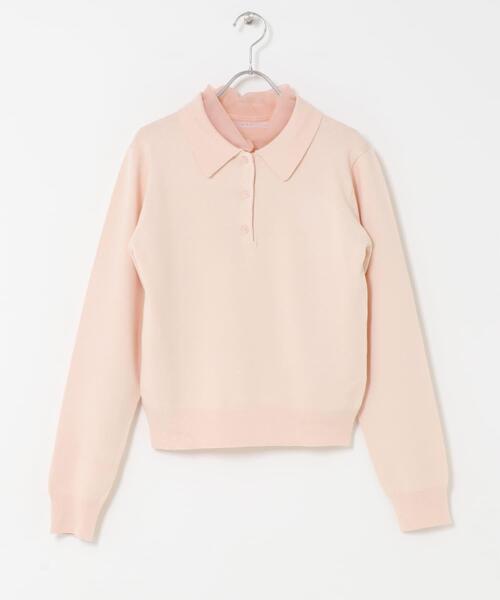 KBF(ケイビーエフ)の「チュールレイヤードニットシャツ(ニット/セーター・レディース・ピンク/アイボリー/ブラウン系その他・ONE)」の20枚目の写真