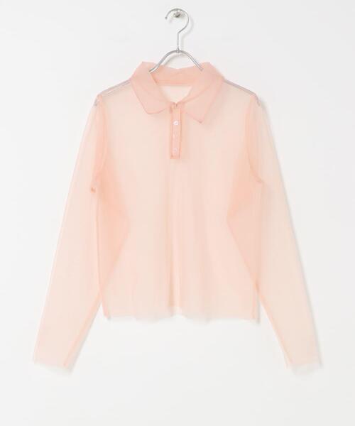 KBF(ケイビーエフ)の「チュールレイヤードニットシャツ(ニット/セーター・レディース・ピンク/アイボリー/ブラウン系その他・ONE)」の21枚目の写真