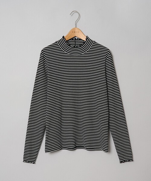 coen(コーエン)の「【定番/再入荷/新色登場】メロータートルネックロンT(Tシャツ/カットソー・レディース・ブラウン/ライム/その他1/コバルトブルー/オフホワイト/ブラック/クリーム/その他2/ターコイズブルー/ダークブラウン・L/M)」の10枚目の写真