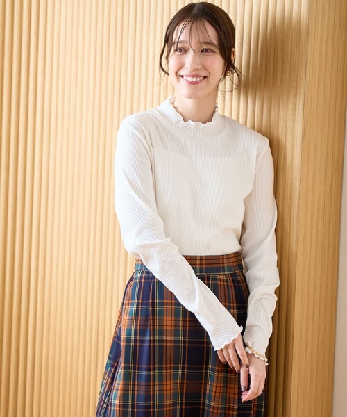 coen(コーエン)の「【定番 / 新色追加】メロータートルネックロンT(Tシャツ/カットソー・レディース・ブラウン/ライム/その他1/コバルトブルー/オフホワイト/ブラック/クリーム・L/M)」の13枚目の写真