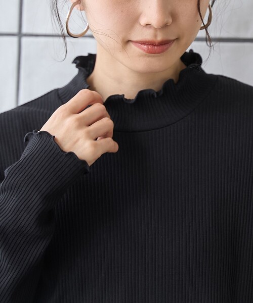 coen（コーエン）の「【定番】メロータートルネックロンT（Tシャツ/カットソー・レディース・ブラウン/ライム/その他1/コバルトブルー/オフホワイト/ブラック・L/M）」の11枚目の写真