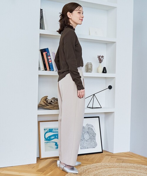 coen（コーエン）の「【定番】メロータートルネックロンT（Tシャツ/カットソー・レディース・ブラウン/ライム/その他1/コバルトブルー/オフホワイト/ブラック・L/M）」の22枚目の写真