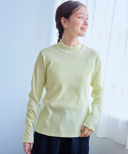 coen(コーエン)の「【定番 / 新色追加】メロータートルネックロンT(Tシャツ/カットソー・レディース・ブラウン/ライム/その他1/コバルトブルー/オフホワイト/ブラック/クリーム・L/M)」の22枚目の写真