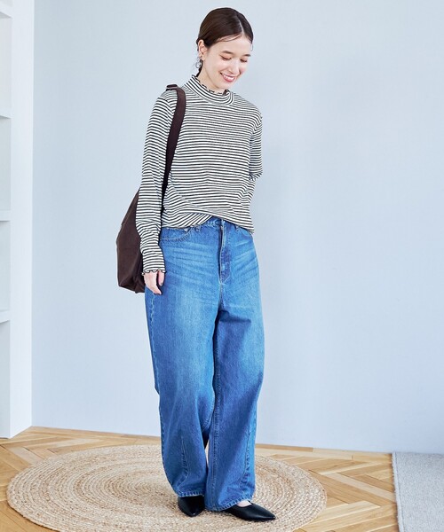 coen(コーエン)の「【定番 / 新色追加】メロータートルネックロンT(Tシャツ/カットソー・レディース・ブラウン/ライム/その他1/コバルトブルー/オフホワイト/ブラック/クリーム・L/M)」の17枚目の写真