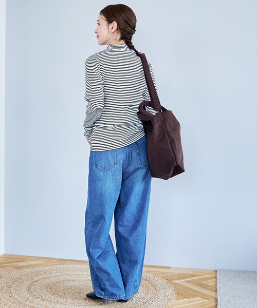 coen(コーエン)の「【定番 / 新色追加】メロータートルネックロンT(Tシャツ/カットソー・レディース・ブラウン/ライム/その他1/コバルトブルー/オフホワイト/ブラック/クリーム・L/M)」の18枚目の写真