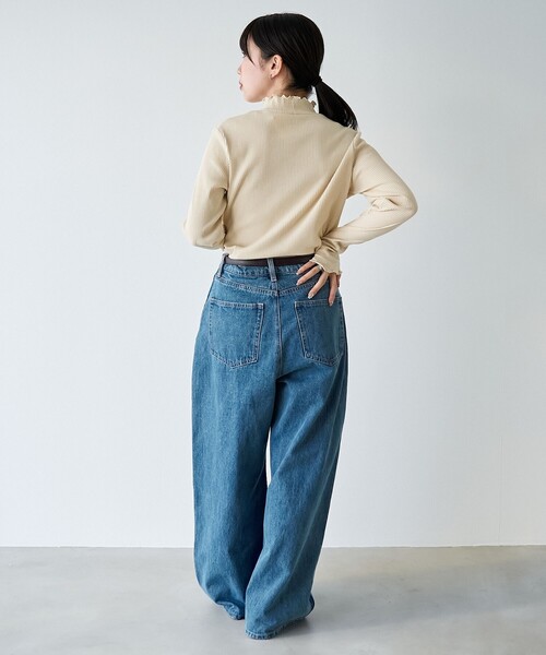 coen(コーエン)の「【定番/再入荷/新色登場】メロータートルネックロンT(Tシャツ/カットソー・レディース・ブラウン/ライム/その他1/コバルトブルー/オフホワイト/ブラック/クリーム/その他2/ターコイズブルー/ダークブラウン・L/M)」の17枚目の写真