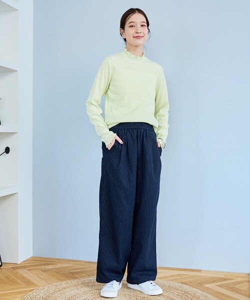 coen(コーエン)の「【定番/再入荷/新色登場】メロータートルネックロンT(Tシャツ/カットソー・レディース・ブラウン/ライム/その他1/コバルトブルー/オフホワイト/ブラック/クリーム/その他2/ターコイズブルー/ダークブラウン・L/M)」の19枚目の写真