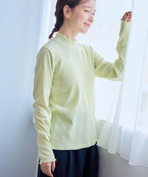 Tシャツ/カットソー（グリーン・カーキ/緑色系・長袖）ファッション