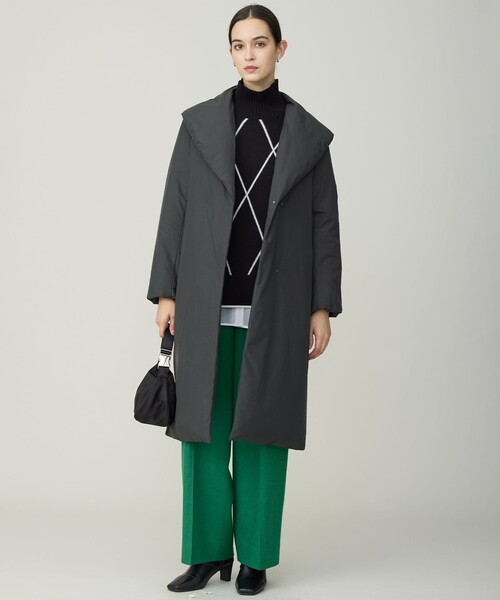 ADS ダウン ショールカラーロングコート（ダウンジャケット/コート