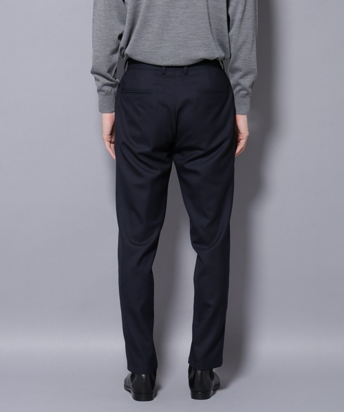 NANO universe（ナノユニバース）の「「N TROUSERS PREMIUM」RENU(R)ウール混洗えるサキソニーパンツ(セットアップ可)（スラックス・メンズ・ダークネイビー/ダークグレー・S/M/L）」の18枚目の写真