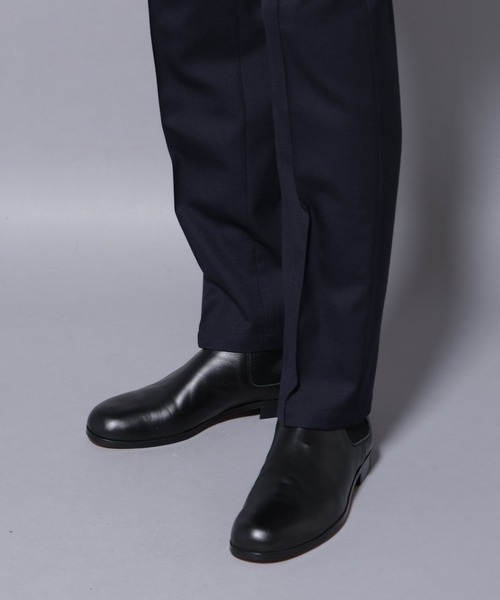 NANO universe（ナノユニバース）の「「N TROUSERS PREMIUM」RENU(R)ウール混洗えるサキソニーパンツ(セットアップ可)（スラックス・メンズ・ダークネイビー/ダークグレー・S/M/L）」の22枚目の写真