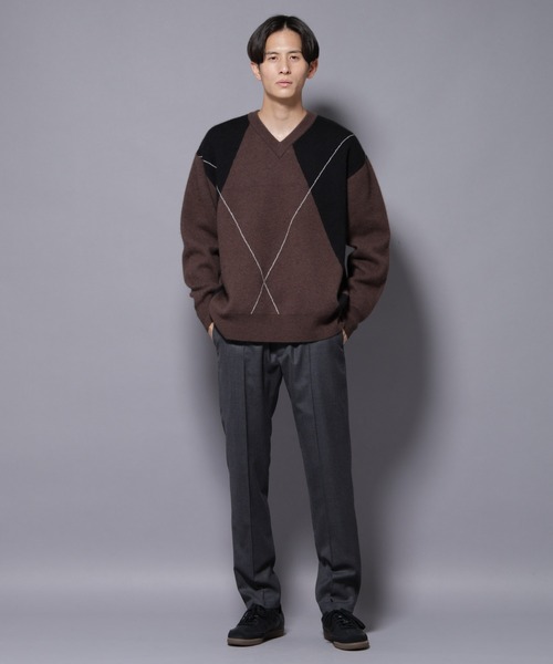 NANO universe（ナノユニバース）の「「N TROUSERS PREMIUM」RENU(R)ウール混洗えるサキソニーパンツ(セットアップ可)（スラックス・メンズ・ダークネイビー/ダークグレー・S/M/L）」の11枚目の写真